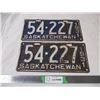 Image 1 : Pair of 1931 Sask license plate