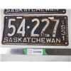 Image 3 : Pair of 1931 Sask license plate