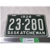 Image 1 : 1928 Sask license plate