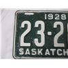 Image 2 : 1928 Sask license plate