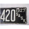 Image 3 : 1927 Sask license plate