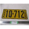 Image 1 : 1923 Sask license plate