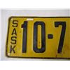 Image 2 : 1923 Sask license plate