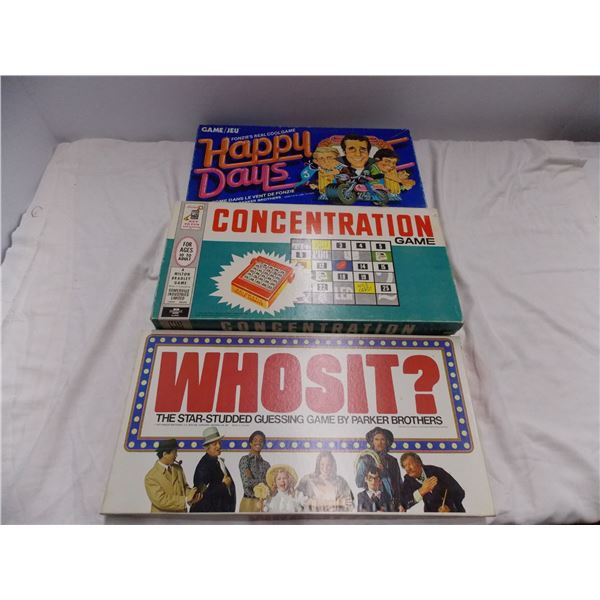 Happy Days, Who is it , concentration board games