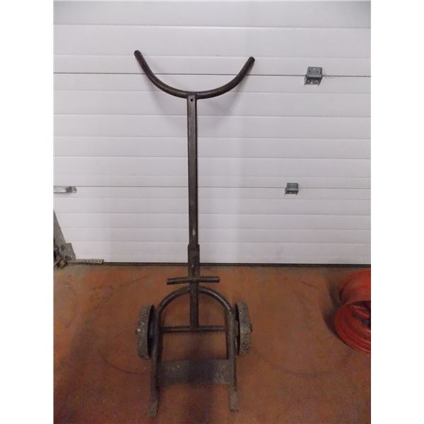 Vintage Cast Iron Barrel Dolly
