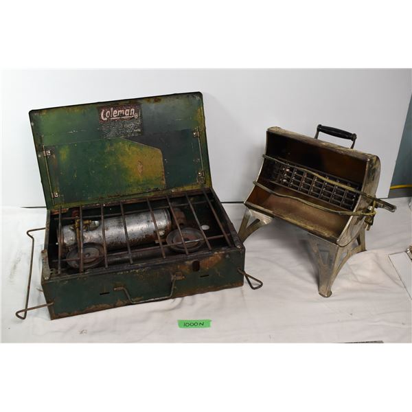 Vintage Coleman Camp Stove + Electric Heater