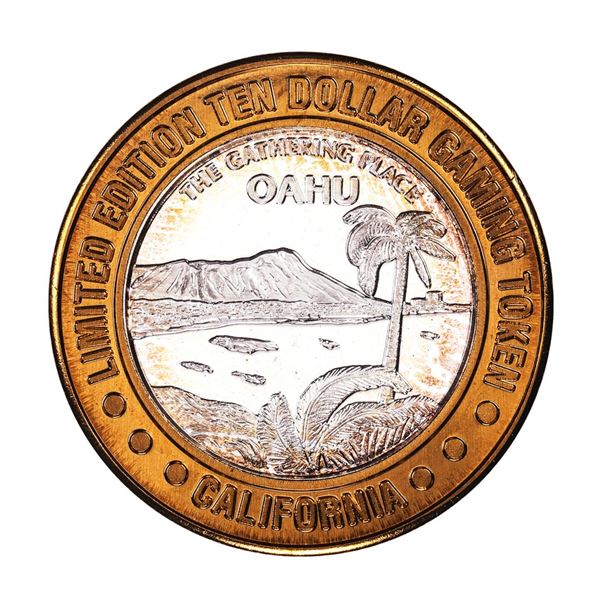 .999 Silver Sam Boyd's California Las Vegas $10 Casino Limited Edition Gaming Token