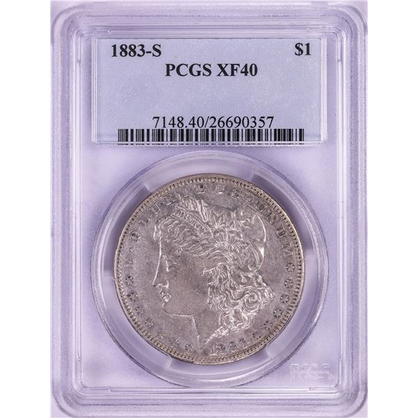 1883-S $1 Morgan Silver Dollar Coin PCGS XF40