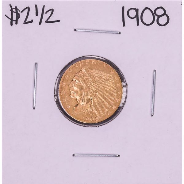 1908 $2 1/2 Indian Head Quarter Eagle Gold Coin