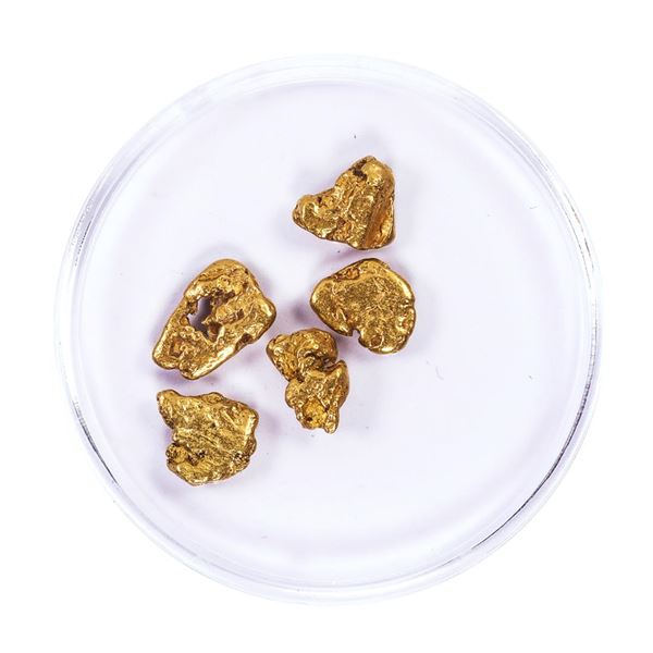 Lot of Gold Nuggets 5.23 Grams Total Weight