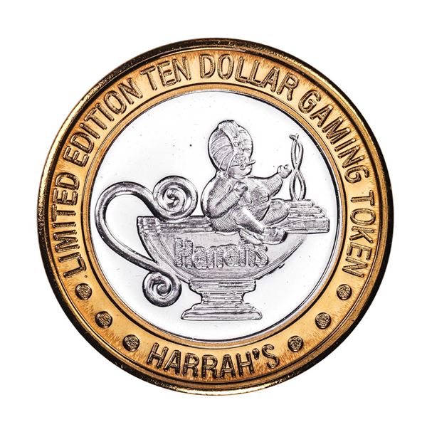 .999 Silver Harrah's Casino Reno, Nevada $10 Casino Limited Edition Gaming Token