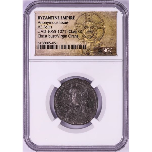 AD 1065-1071 Byzantine Empire AE Follis Ancient Coin NGC Graded