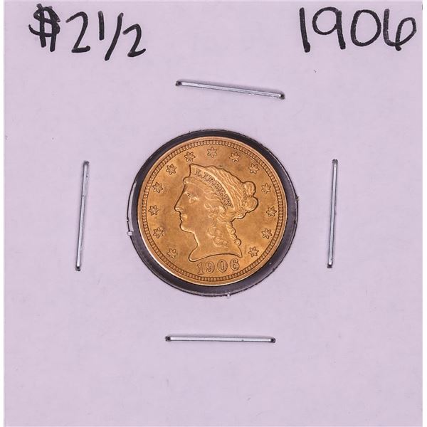 1906 $2 1/2 Liberty Head Quarter Eagle Gold Coin