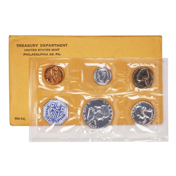 1961 (5) Coin Proof Set in Envelope