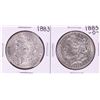 Image 1 : Lot of 1883 & 1883-O $1 Morgan Silver Dollar Coins
