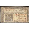 Image 1 : March 25, 1776 New Jersey 1 Shilling Colonial Currency Note