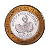 Image 1 : .999 Fine Silver Flamingo Reno, Nevada $10 Limited Edition Gaming Token