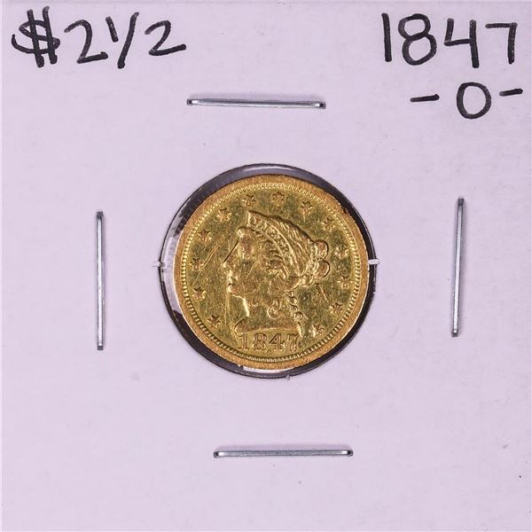 1847-O $2 1/2 Liberty Head Quarter Eagle Gold Coin