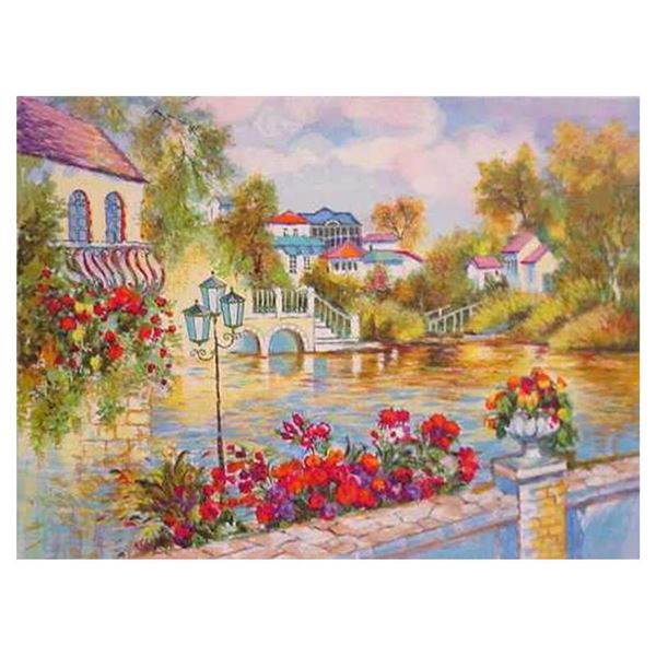 Zina Roitman "Flowered Day" Limited Edition Serigraph On Paper