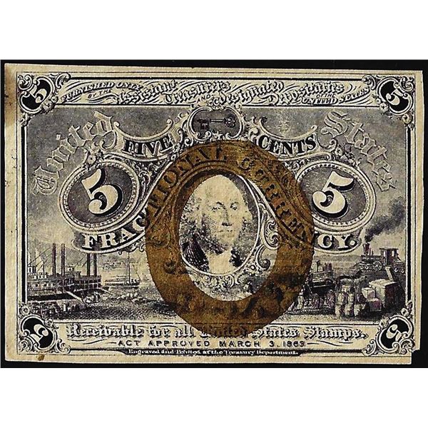 March 3, 1863 Second Issue Five Cents Fractional Currency Note