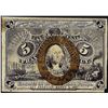 Image 1 : March 3, 1863 Second Issue Five Cents Fractional Currency Note