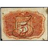 Image 2 : March 3, 1863 Second Issue Five Cents Fractional Currency Note