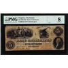 Image 1 : 1850s-60s $5 Bank of Charleston Virginia Obsolete Note PMG Very Good 8