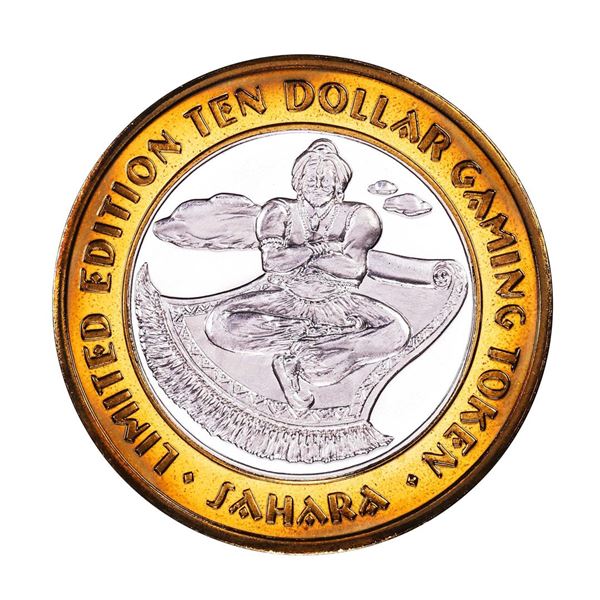 .999 Silver Sahara Hotel & Casino Las Vegas $10 Casino Limited Edition Gaming Token