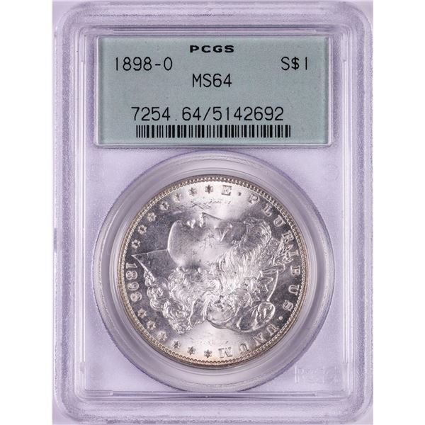 1898-O $1 Morgan Silver Dollar Coin PCGS MS64 Old Green Holder