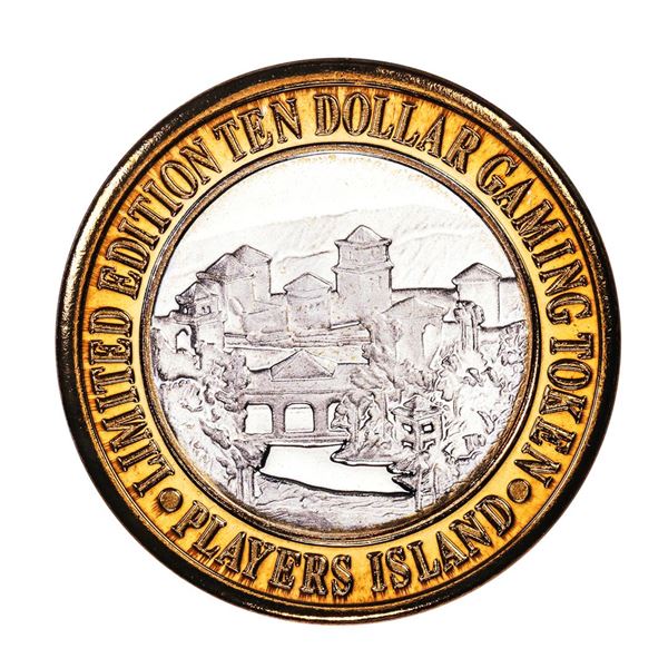 .999 Fine Silver Players Island Casino $10 Casino Limited Edition Gaming Token