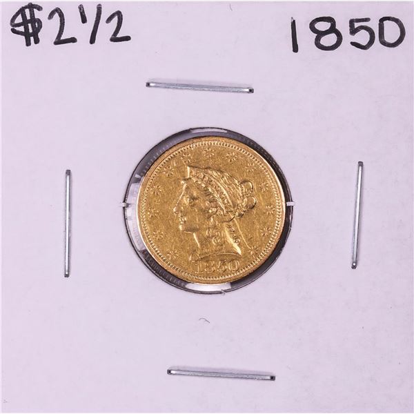 1850 $2 1/2 Liberty Head Quarter Eagle Gold Coin