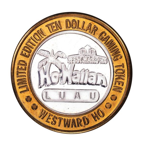 .999 Silver Westward Ho Casino Las Vegas $10 Casino Limited Edition Gaming Token