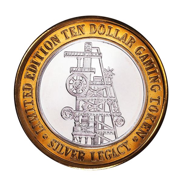 .999 Silver Silver Legacy Reno, Nevada $10 Casino Limited Edition Gaming Token