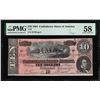 Image 1 : 1864 $10 Confederate States of America Note T-68 PMG Choice About Uncirculated 58