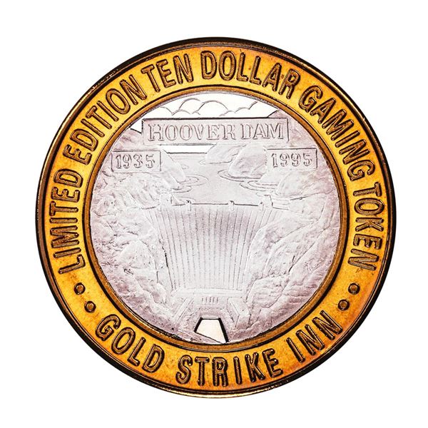 .999 Silver Gold Strike Inn Boulder City, Nevada $10 Limited Edition Casino Gaming Token