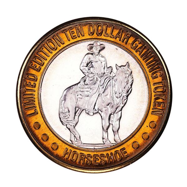 .999 Silver Binions Horseshoe Las Vegas, NV $10 Casino Limited Edition Gaming Token