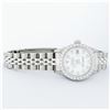 Image 4 : Rolex Ladies Stainless Steel White Diamond Oyster Perpetual Datejust Wristwatch
