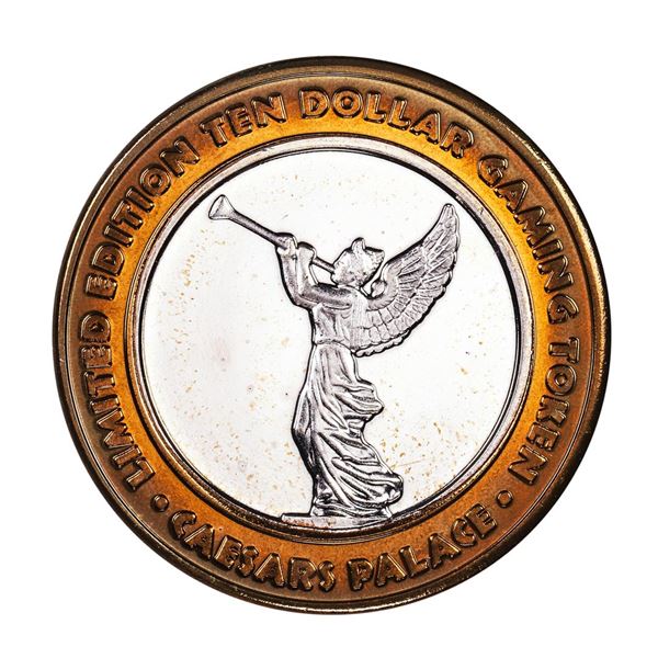 .999 Silver Caesars Palace Las Vegas, Nevada $10 Casino Limited Edition Gaming Token