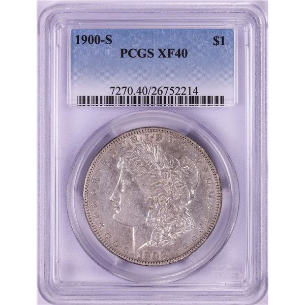 1900-S $1 Morgan Silver Dollar Coin PCGS XF40