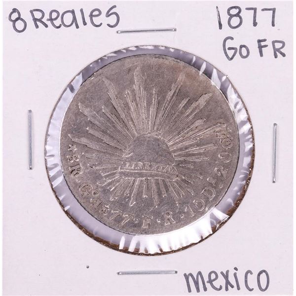 1877 Go FR Mexico 8 Reales Silver Coin