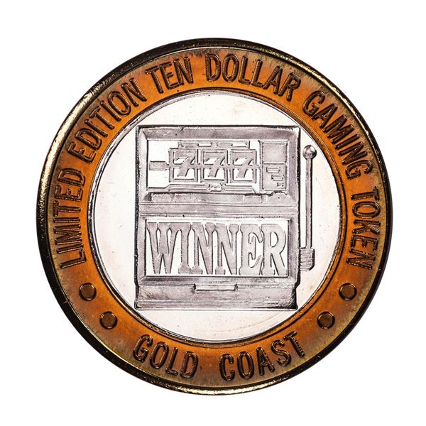 .999 Fine Silver Gold Coast Las Vegas $10 Casino Limited Edition Gaming Token
