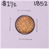 Image 1 : 1852 $2 1/2 Liberty Head Quarter Eagle Gold Coin