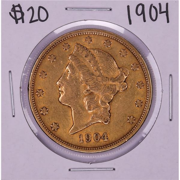 1904 $20 Liberty Head Double Eagle Gold Coin