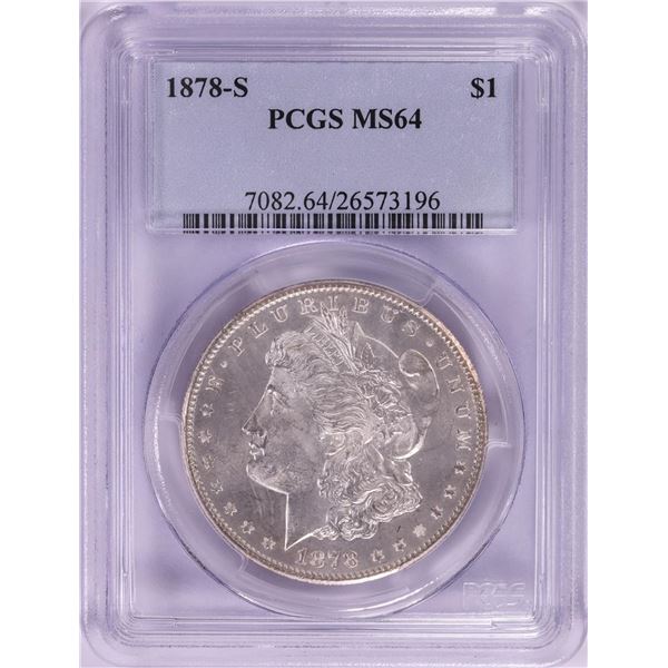 1878-S $1 Morgan Silver Dollar Coin PCGS MS64