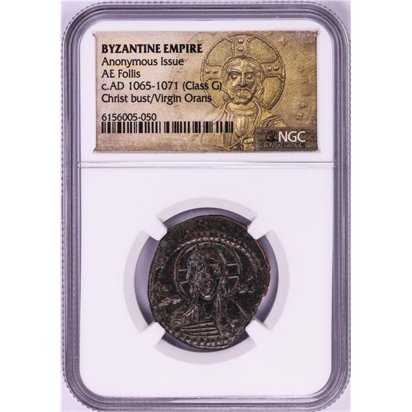 AD 1065-1071 Byzantine Empire AE Follis Ancient Coin NGC Graded