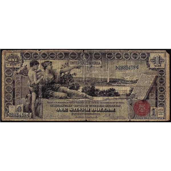 1896 $1 Educational Silver Certificate Note