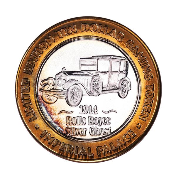 .999 Fine Silver Imperial Palace Las Vegas, Nevada $10 Limited Edition Gaming Token