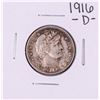 Image 1 : 1916-D Barber Quarter Coin
