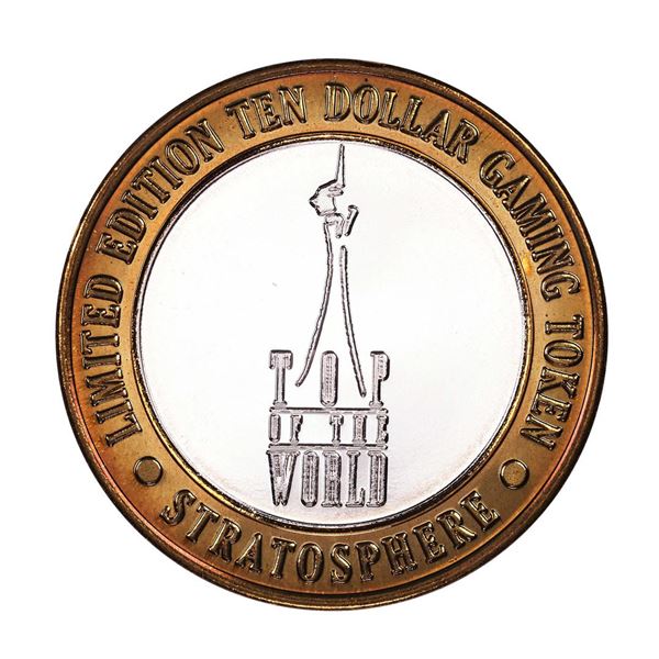 .999 Silver Stratosphere Las Vegas, Nevada $10 Casino Limited Edition Gaming Token