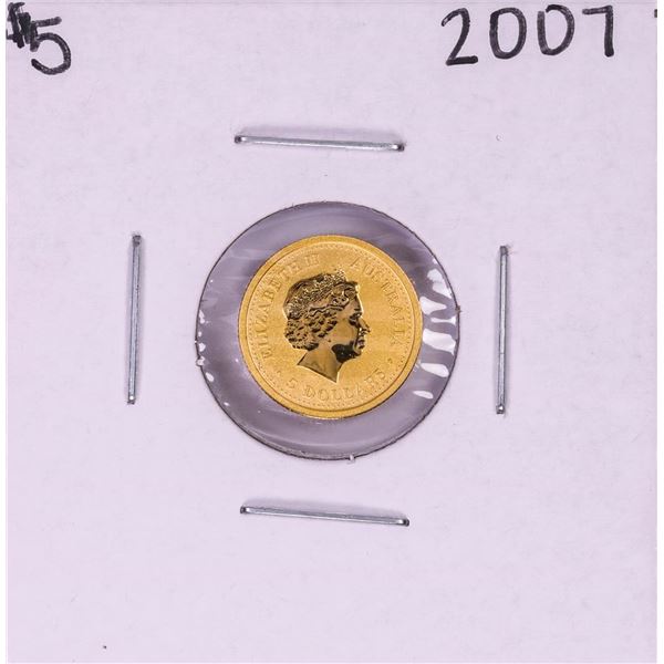 2007 Australia Lunar Year of the Pig 1/20 oz. Gold Coin